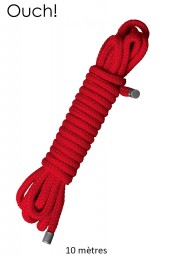 Corde de bondage Japonais 10m rouge - Shibari