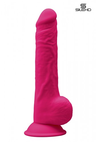 Gode double densité rose 24 cm - Modèle 3