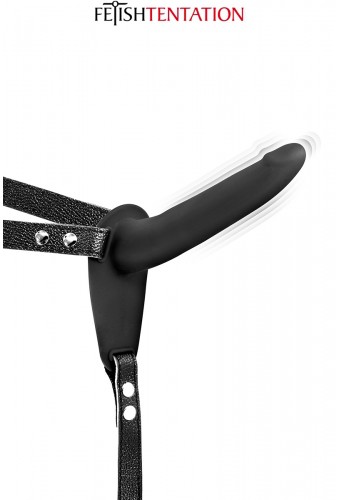 Gode ceinture noir vibrant Fetish Tentation