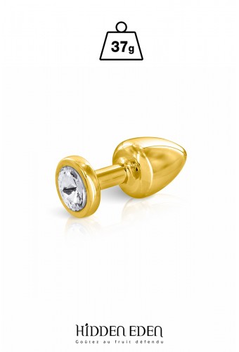 Plug bijou aluminium gold XS - Hidden Eden