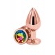 Plug anal aluminium rose gold M - Rear Assets