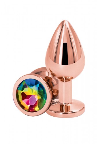 Plug anal aluminium rose gold M - Rear Assets