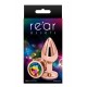 Plug anal aluminium rose gold M - Rear Assets