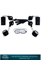 Kit d'attaches bracelets de poignets et chevilles pour lit Fifty Shades Of Grey