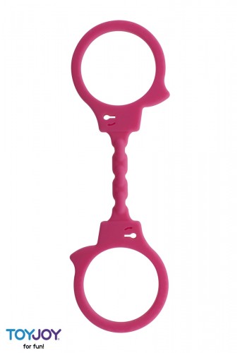 Menottes silicone stretchy - rose