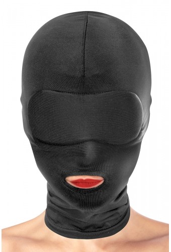 Cagoule BDSM bouche ouverte - Fetish Tentation