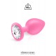 Plug bijou silicone rose L - Hidden Eden