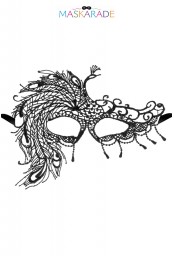 Masque Loup broderie souple crepuscule