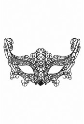 Masque Loup dentelle guipure La Muette