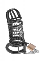 Cage à pénis Matrix Black - Cage de chasteté de luxe par XXX Dreamtoys