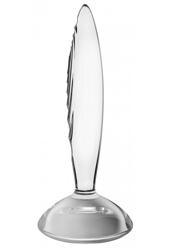 Plug en verre Sparkling Crystal 16 x 3.5cm Transparent