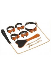 Coffret Bondage SM Butler Noir-Marron - Ensemble BDSM élégant et complet