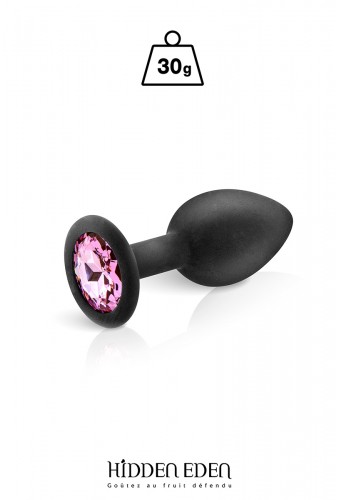 Plug bijou silicone noir S - Hidden Eden