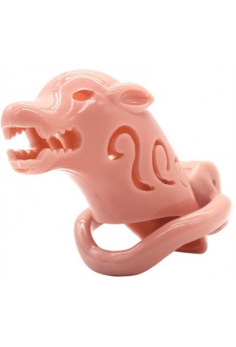 Cage de chasteté Pig Rough 10 x 3.5cm – Contrôle et soumission masculine