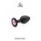 Plug bijou silicone noir S - Hidden Eden