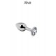Plug métal bijou transparent S - Alive