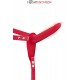 Gode ceinture rouge vibrant Fetish Tentation