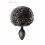 Plug queue de lapin - noir