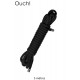 Corde de bondage Japonais 5m noire - Ouch