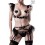 Ensemble faux cuir 4 pièces BDSM - Grey Velvet