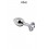 Plug métal bijou transparent M - Alive