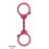 Menottes silicone stretchy - rose