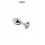 Plug métal bijou transparent S - Alive