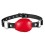 Baillon en cuir Silence Gag Rouge