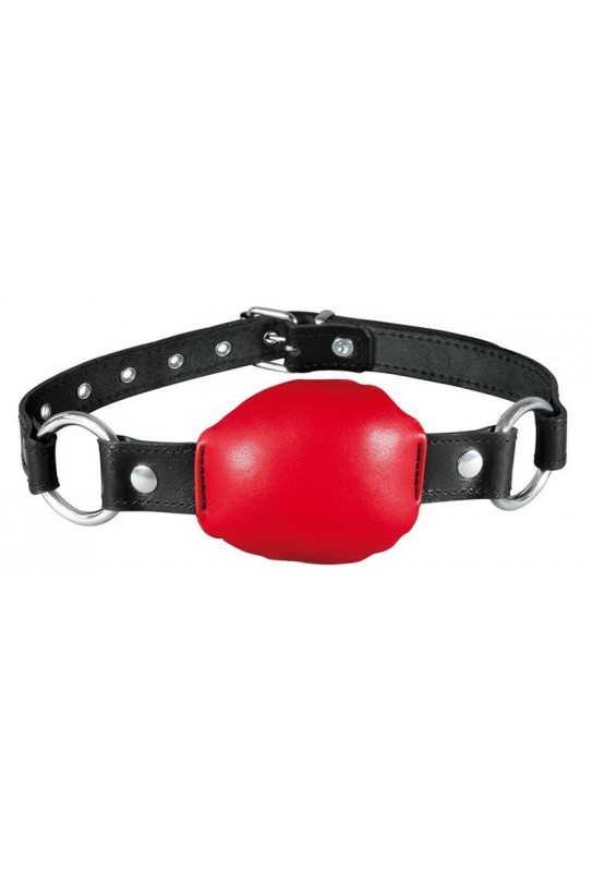 Baillon en cuir Silence Gag Rouge 