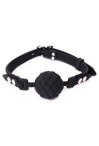 Baillon Boule PineCone Silicone Noir 