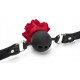 Baillon Boule avec Rose Bud Gag Rose 
