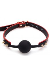 Baillon Boule Maestro Noir et Rouge