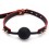 Baillon Boule Maestro Noir et Rouge