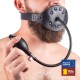 Bâillon gonflable en cuir Embout Pénis 6cm 