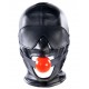 Cagoule SM avec Bâillon et masque Subfull Noire 