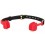 Bâillon en silicone Zen Open Noir-Rouge