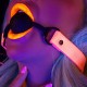 Bâillon Boule phosphorescent Glow Pink Taboom 40mm 