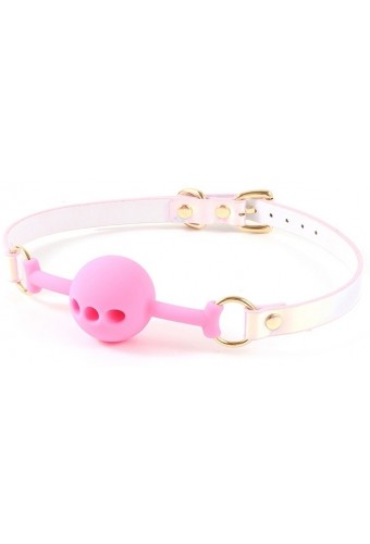 Bâillon Boule Laser Rose 