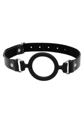 Bâillon en silicone Ring Gag 40mm Noir 