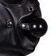 Cagoule avec Masque et Bâillon Blind Mask Gag Noire 