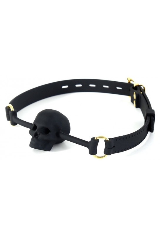 Bâillon Tête de mort Skull Noir 