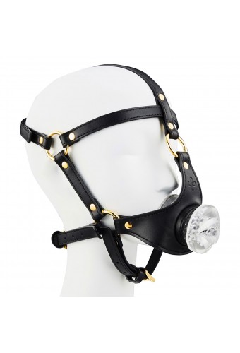 Bâillon avec Masturbateur Entrée Bouche Tranlips 30mm 