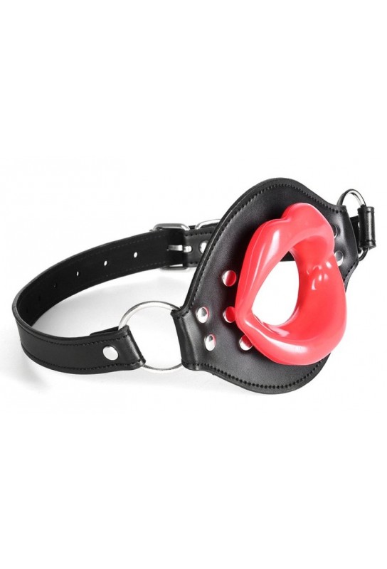 Bâillon Lips Gag Noir-Rouge 