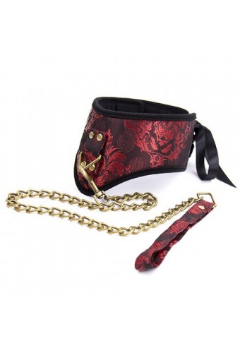 Collier Laisse SCANDAL Rouge 