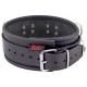 Collier en cuir 3 anneaux D Noir 
