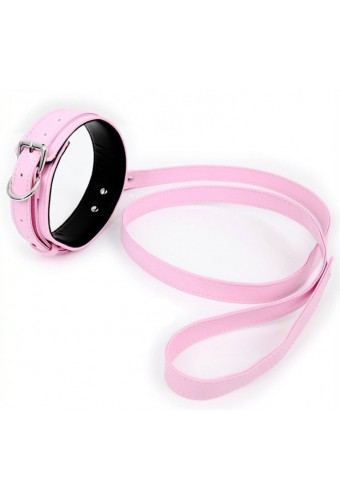 Collier et laisse Lighty Rose 