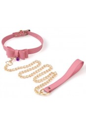 Collier Laisse Bow Rose