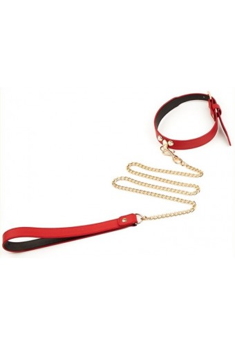 Collier-Laisse Master Me Rouge 