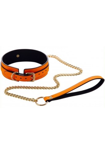 Collier-Laisse Phosphorescent Luminous Orange 