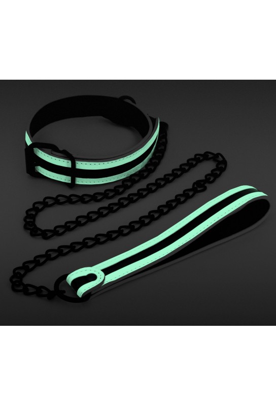 Collier-Laisse fluorescente Glo 75cm 